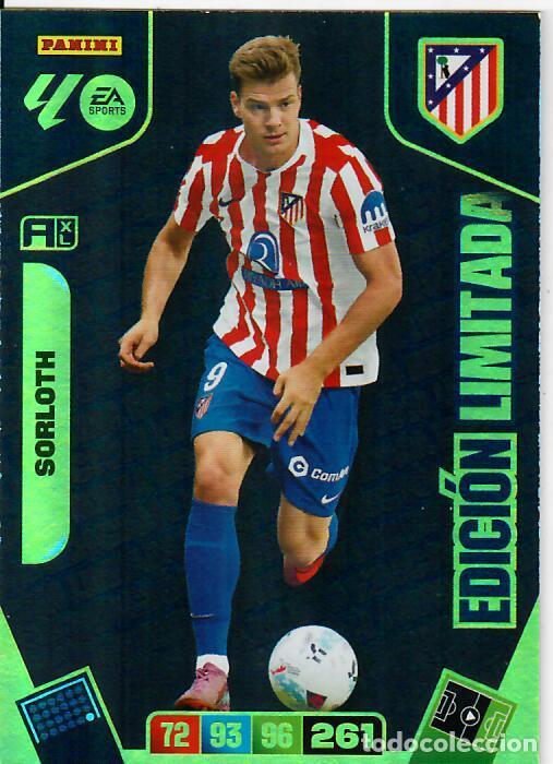 Cromos de F&uacute;tbol: PANINI ADRENALYN - LIGA 2025-26 (25 - 26) - SORLOTH - ATL&Eacute;TICO MADRID - EDICI&Oacute;N LIMITADA