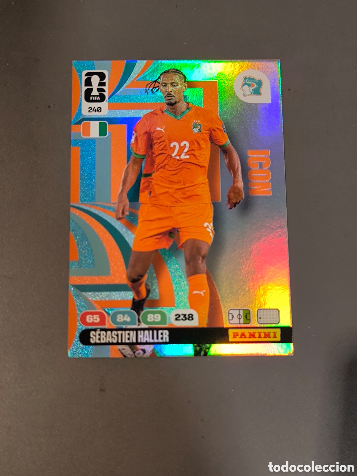 Cromos de F&uacute;tbol: SEBASTIEN HALLER 240 Icon Costa de Marfil Mundial 2026 Adrenalyn