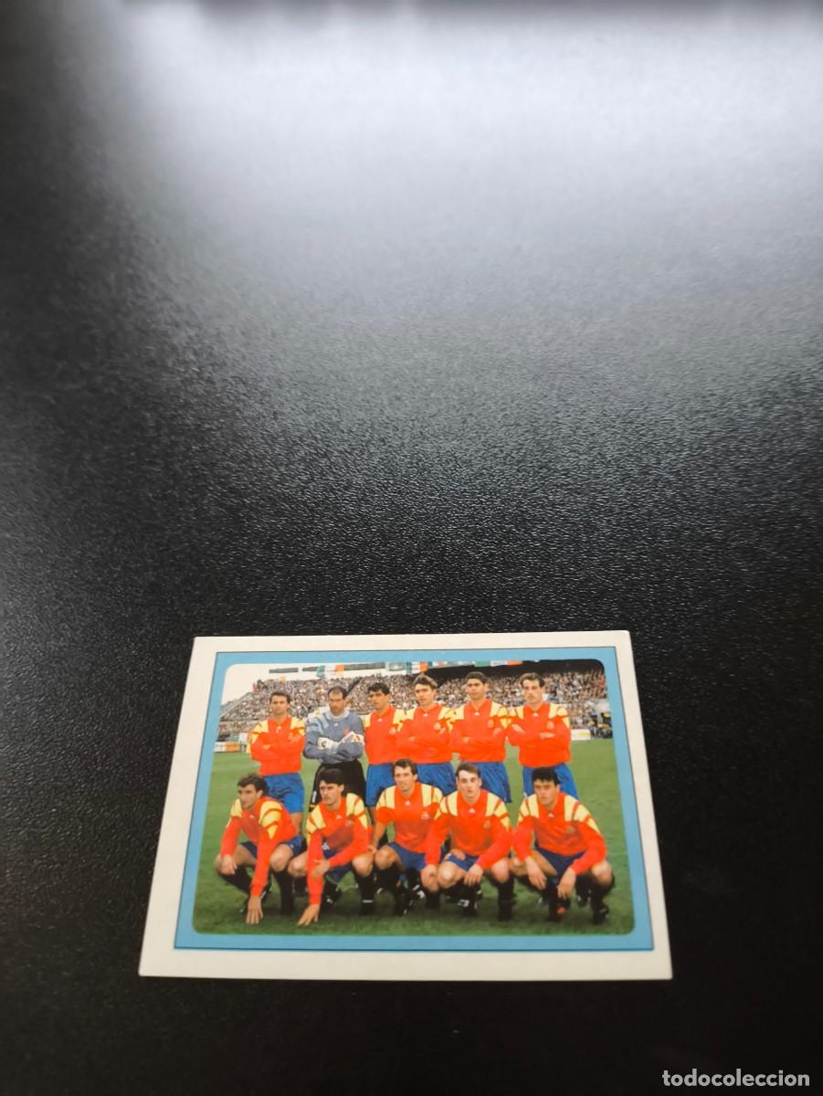 Cromos de F&uacute;tbol: 162 EQUIPO TEAM ESPA&Ntilde;A SPAIN EDICIONES ESTADIO FIFA WORLD CUP MUNDIAL USA 1994 NO PANINI