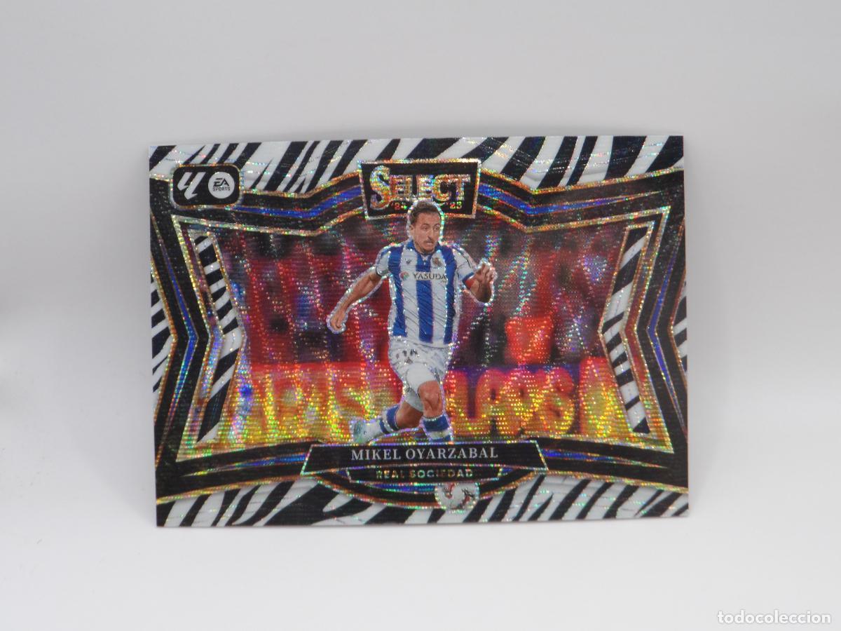 Cromos de F&uacute;tbol: 238 MIKEL OYARZABAL ZEBRA PRIZM REAL SOCIEDAD PANINI SELECT LIGA 2024 2025 24 25 FIELD LEVEL