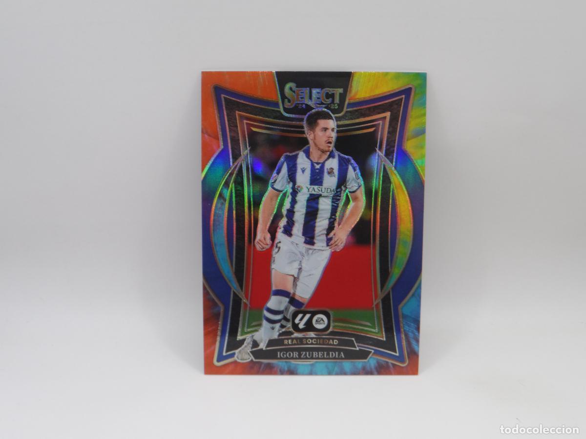 Cromos de F&uacute;tbol: 48 IGOR ZUBELDIA NUMERADA /25 TIE-DYE REAL SOCIEDAD PANINI SELECT LIGA 2024 2025 24 25 PRIZM