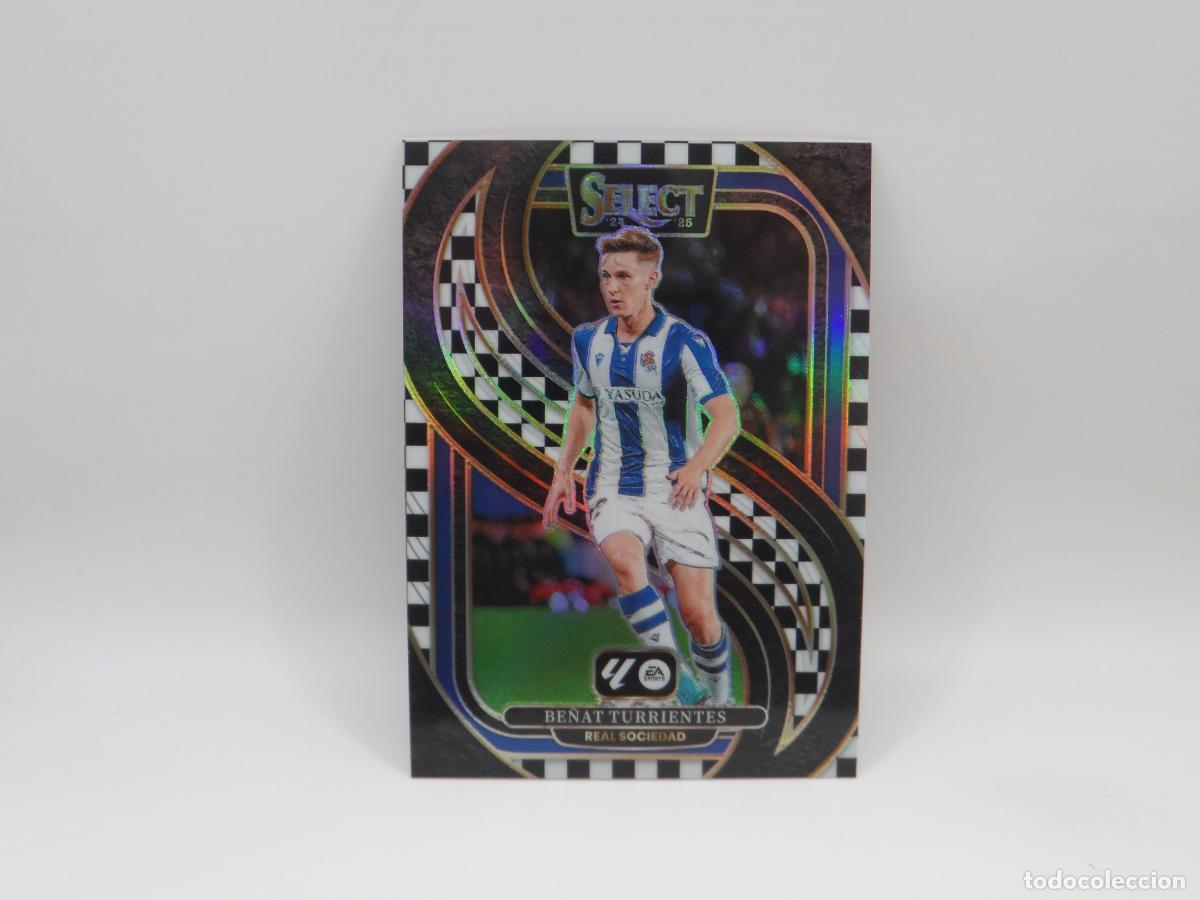 Cromos de F&uacute;tbol: 147 BE&Ntilde;AT TURRIENTES PARALELA CHECKERBOARD REAL SOCIEDAD PANINI SELECT 2024 2025 24 25