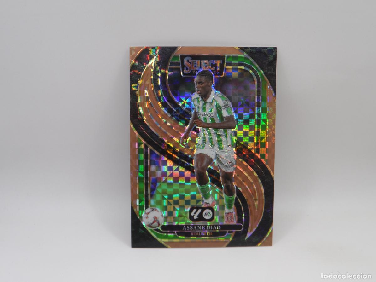 Figurine di Calcio: 135 ASSANE DIAO NUMERADA /59 CHECKER BRONCE BETIS PANINI SELECT LIGA 2024 2025 24 25