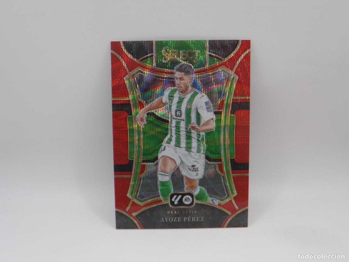 Cromos de F&uacute;tbol: 165 AYOZE PEREZ NUMERADA /65 RED WAVE BETIS PANINI SELECT LIGA 2023 2024 23 24 PRIZM