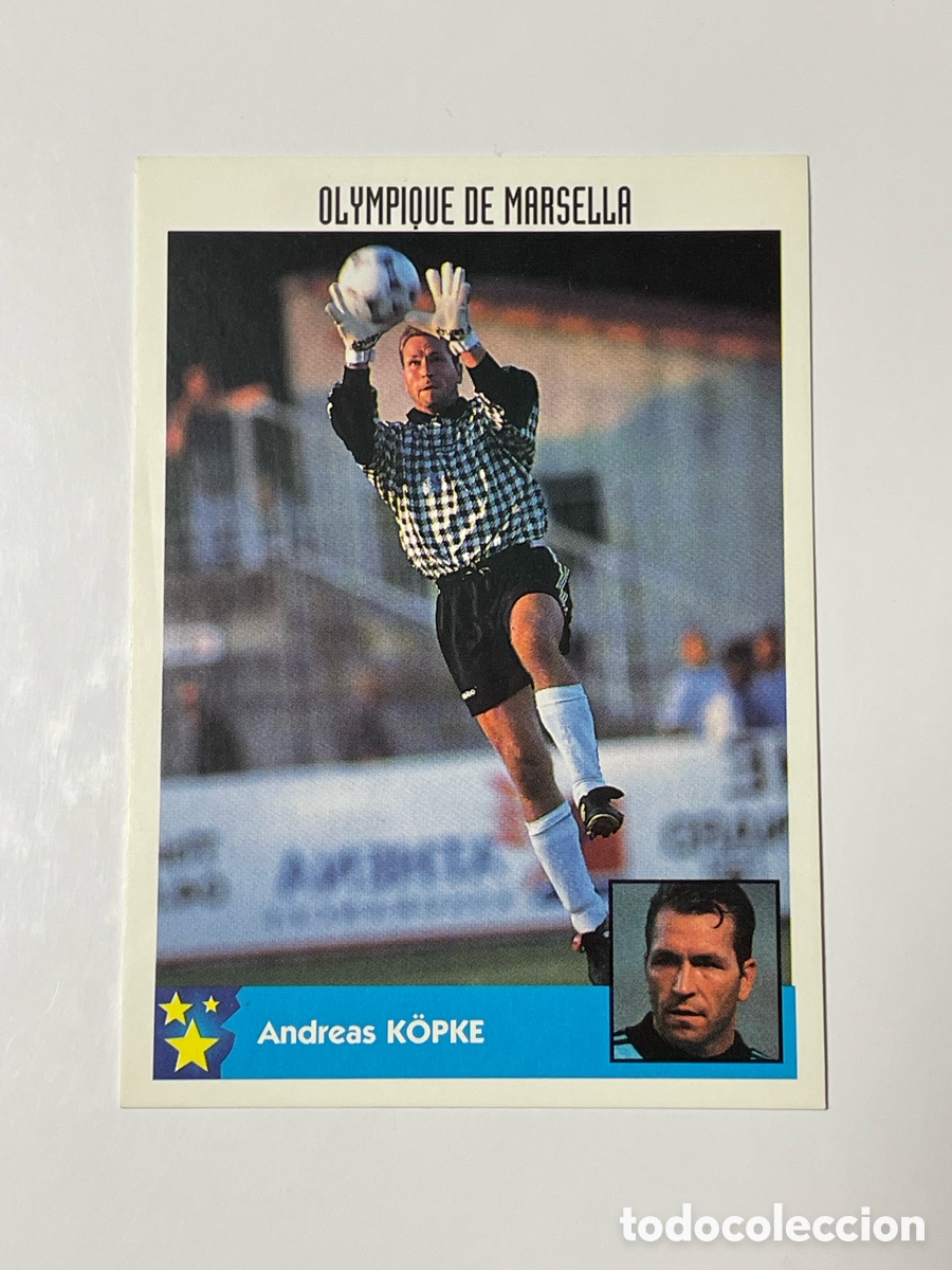 Cromos de F&uacute;tbol: Andreas K&ouml;pke Olympique de Marsella Panini Los mejores equipos de Europa 1997/98 #280
