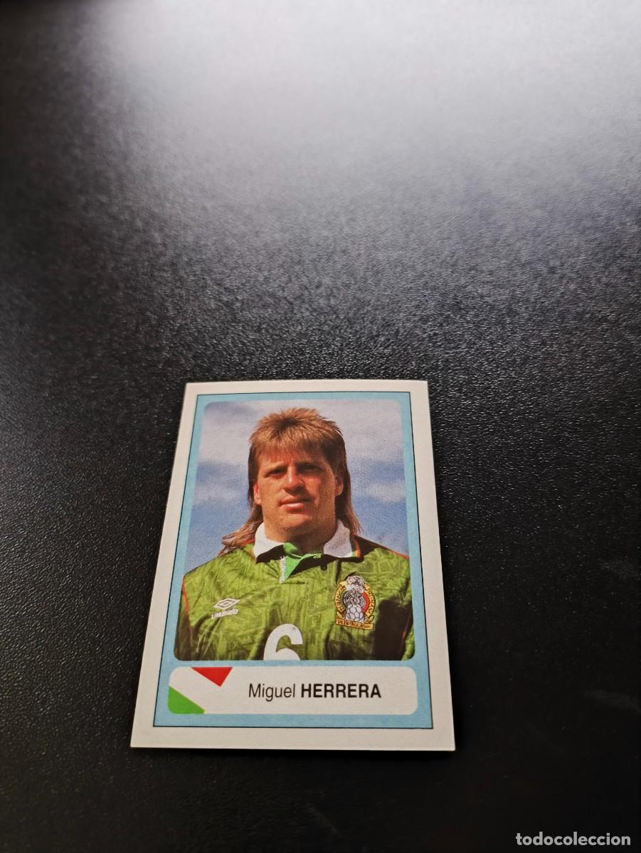 Cromos de F&uacute;tbol: 302 Miguel Herrera MEXICO EDICIONES ESTADIO FIFA WORLD CUP MUNDIAL USA 1994 NO PANINI