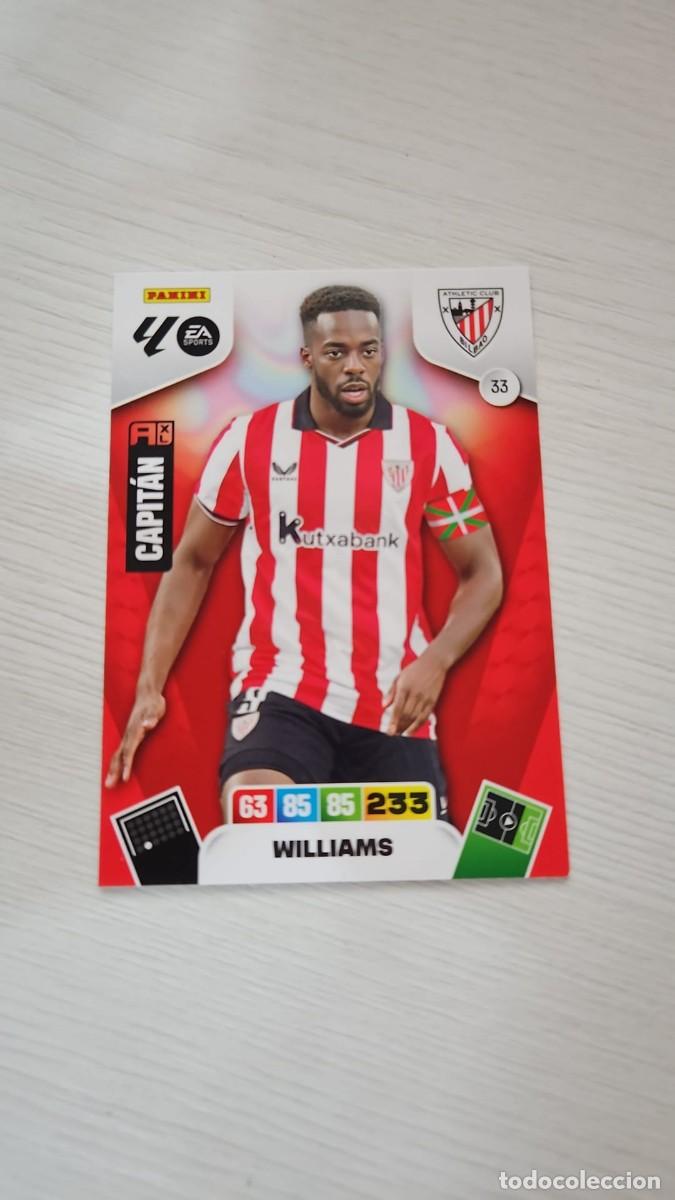 Cromos de F&uacute;tbol: 33 WILLIAMS ATHLETIC CLUB | ADRENALYN XL LALIGA 2025-26