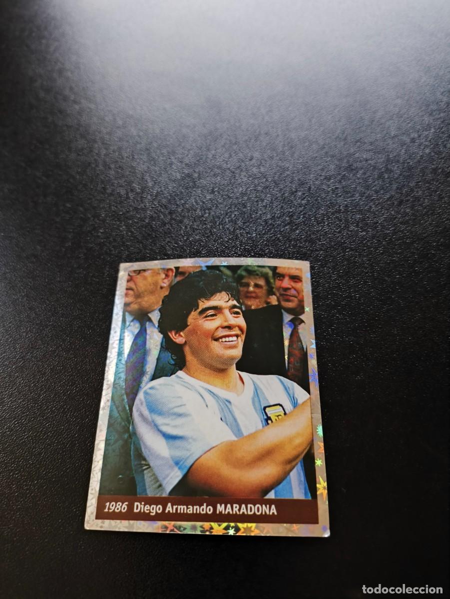 Cromos de F&uacute;tbol: 13 Diego Armando Maradona Argentina EDICIONES DS FIFA WORLD CUP MUNDIAL FRANCIA 1998 98 NO PANINI