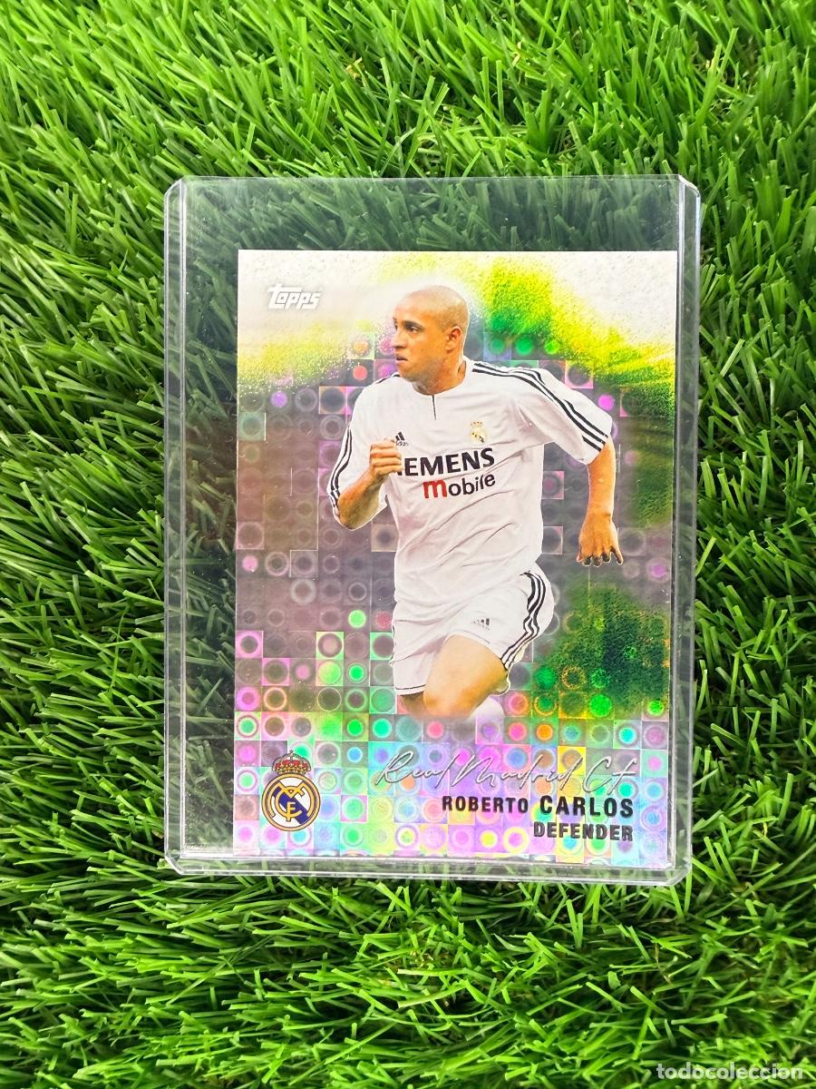Cromos de F&uacute;tbol: N&ordm; 35 Roberto Carlos Pitch Pursuits Halo Paralell Topps Real Madrid CF Team Set 25 26