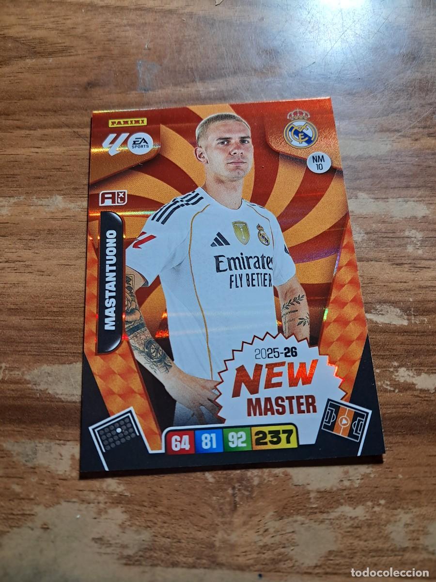 Cromos de F&uacute;tbol: CARD ADRENALYN TEMPORADA 25/26: NEW MASTER MASTANTUONO, N&deg; NM10