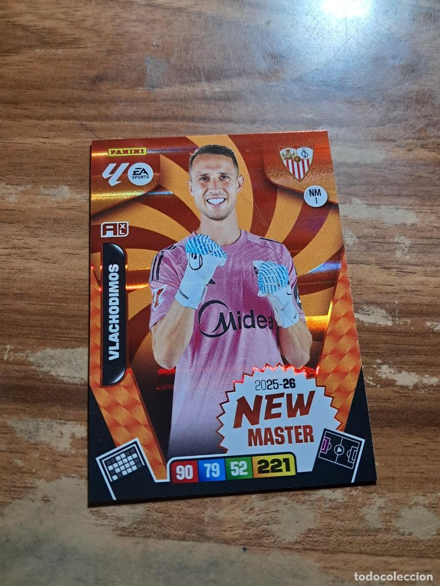 Cromos de F&uacute;tbol: CARD ADRENALYN TEMPORADA 25/26: NEW MASTER VLACHODIMOS, N&deg; NM1