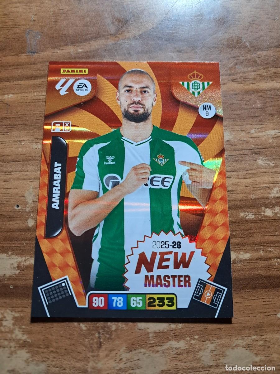Cromos de F&uacute;tbol: CARD ADRENALYN TEMPORADA 25/26: NEW MASTER AMRABAT, N&deg; NM9