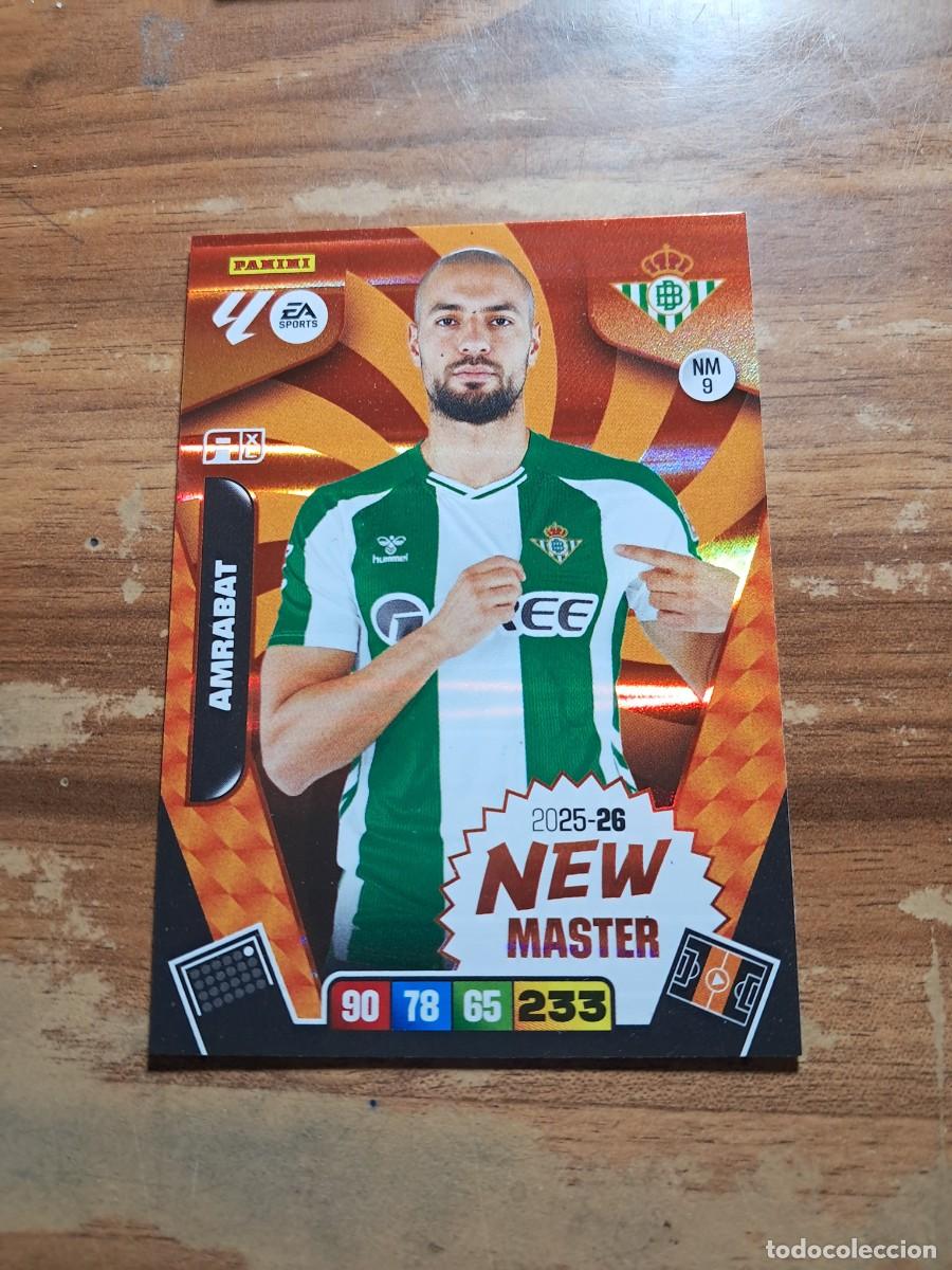 Cromos de F&uacute;tbol: CARD ADRENALYN TEMPORADA 25/26: NEW MASTER AMRABAT, N&deg; NM9