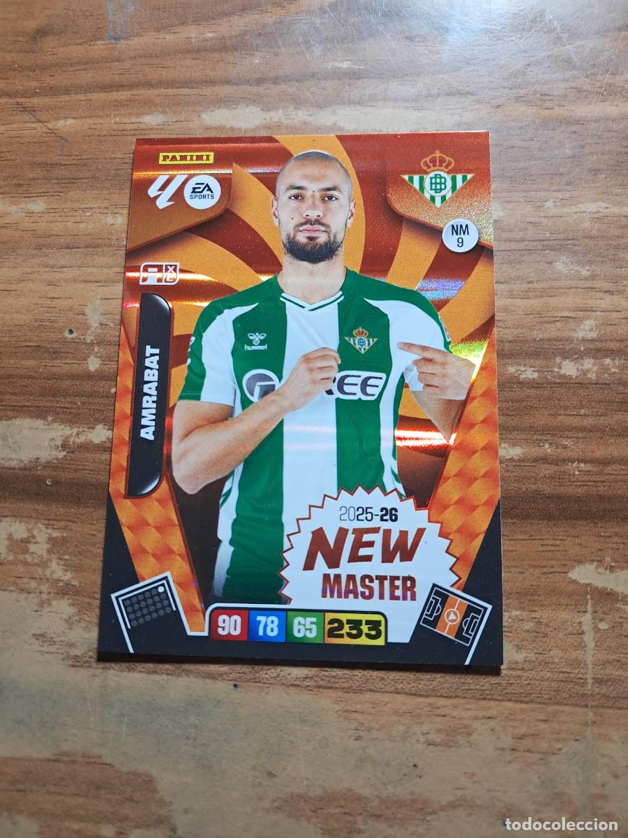 Cromos de F&uacute;tbol: CARD ADRENALYN TEMPORADA 25/26: NEW MASTER AMRABAT, N&deg; NM9