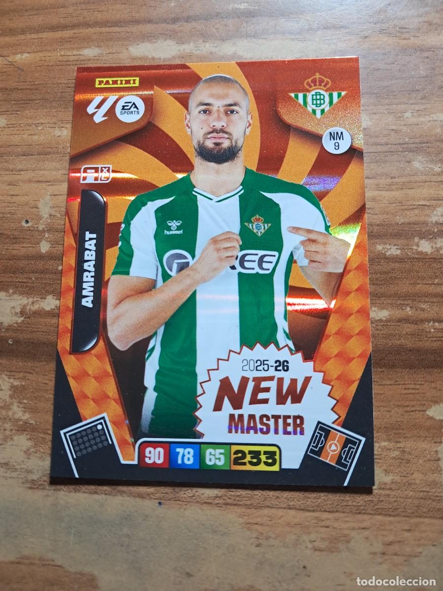 Cromos de F&uacute;tbol: CARD ADRENALYN TEMPORADA 25/26: NEW MASTER AMRABAT, N&deg; NM9