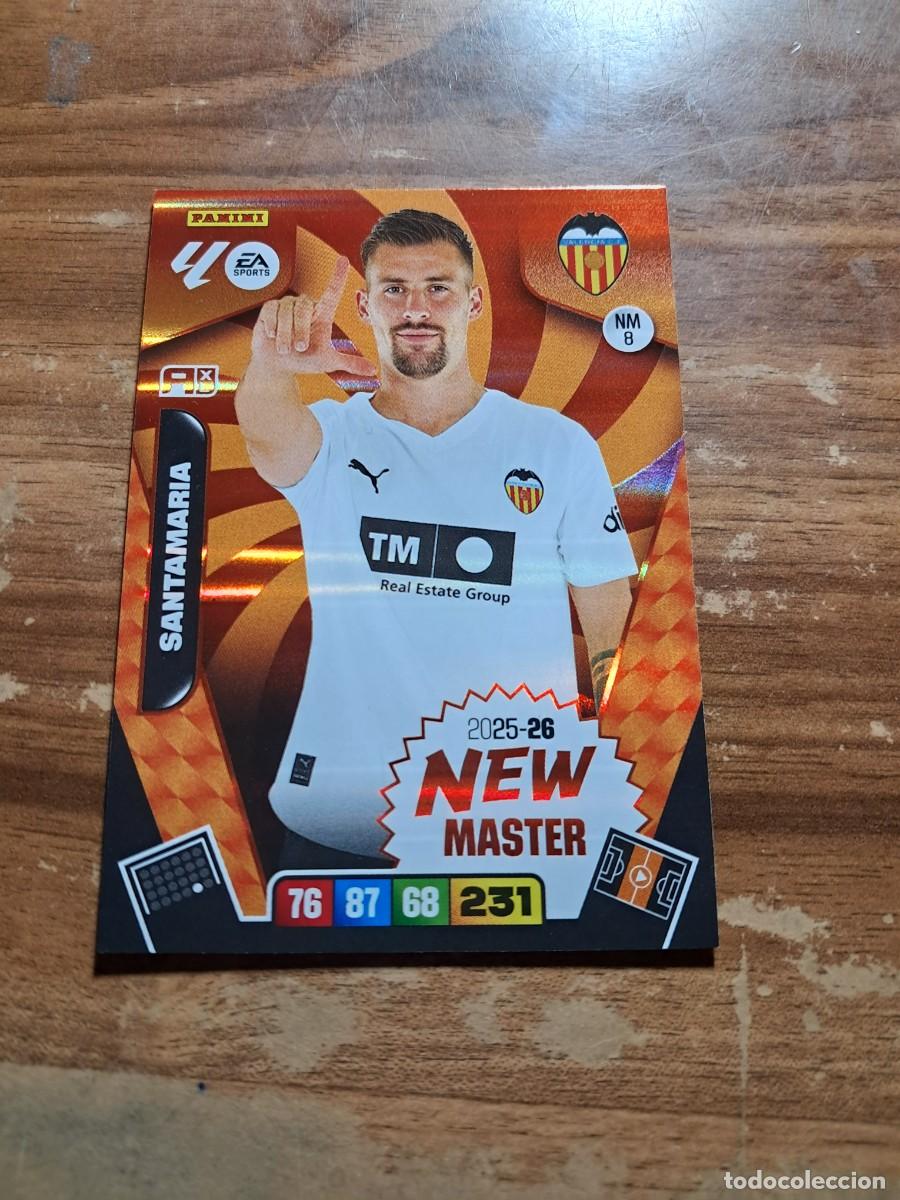 Cromos de F&uacute;tbol: CARD ADRENALYN TEMPORADA 25/26: NEW MASTER SANTAMARIA, N&deg; NM8