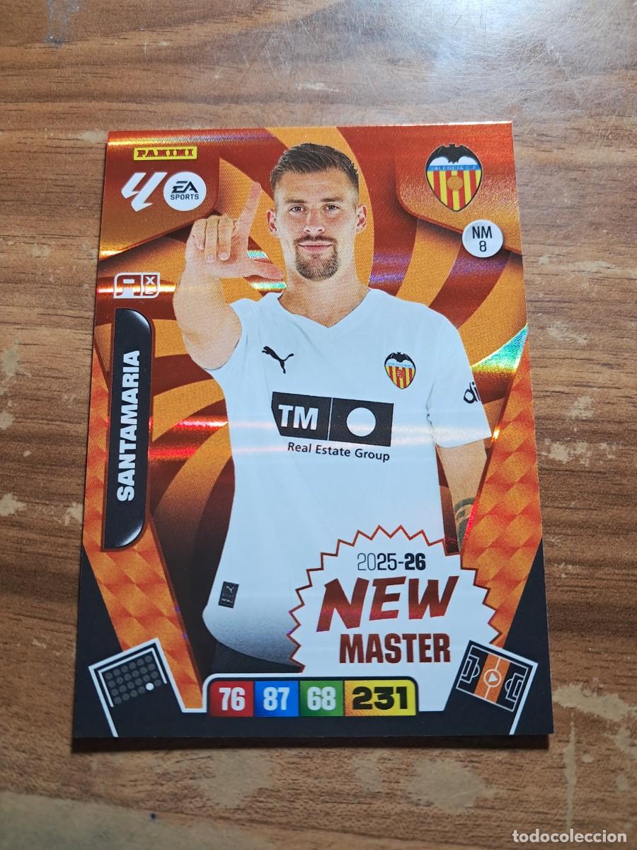 Cromos de F&uacute;tbol: CARD ADRENALYN TEMPORADA 25/26: NEW MASTER SANTAMARIA, N&deg; NM8