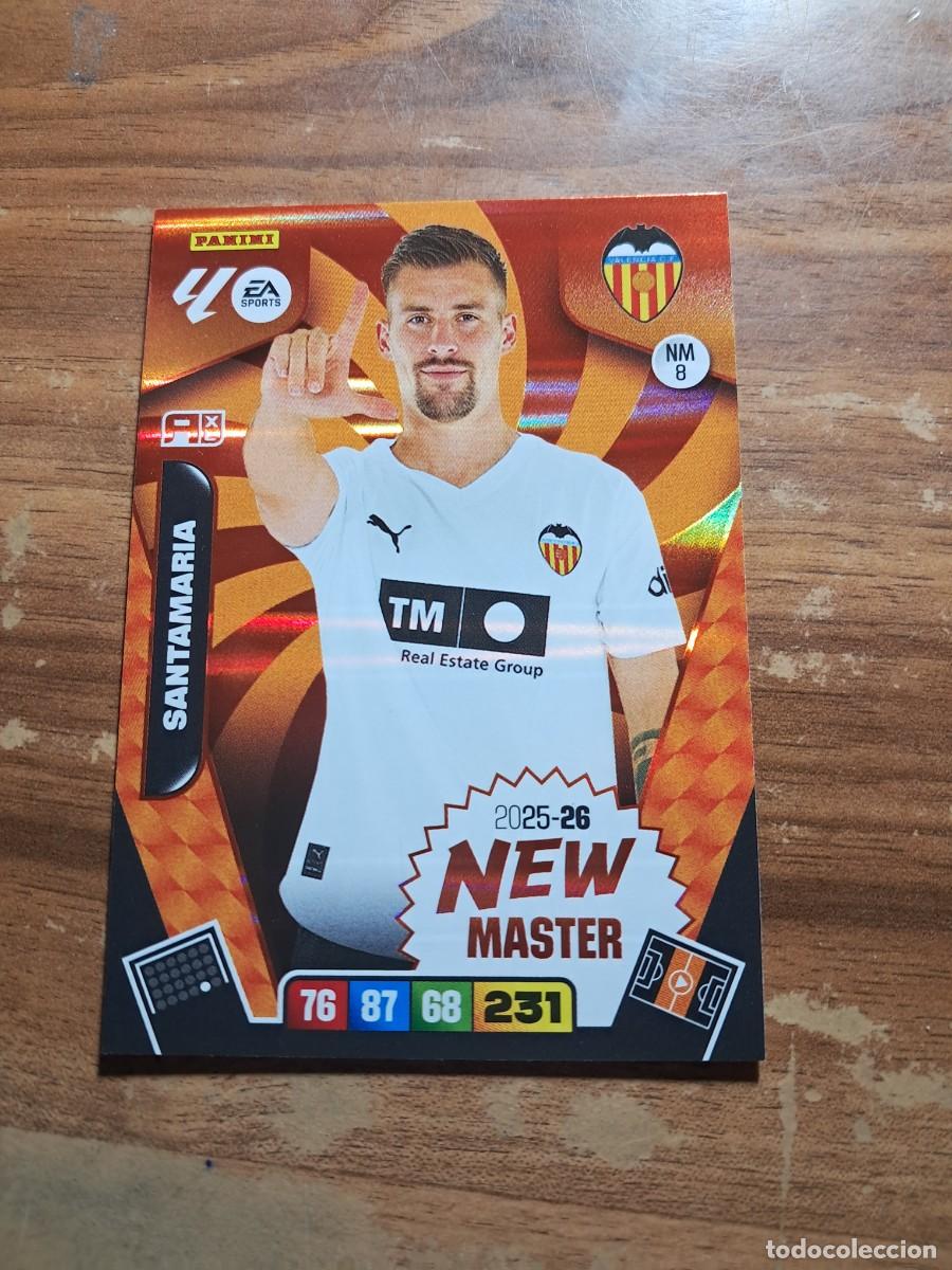 Cromos de F&uacute;tbol: CARD ADRENALYN TEMPORADA 25/26: NEW MASTER SANTAMARIA, N&deg; NM8