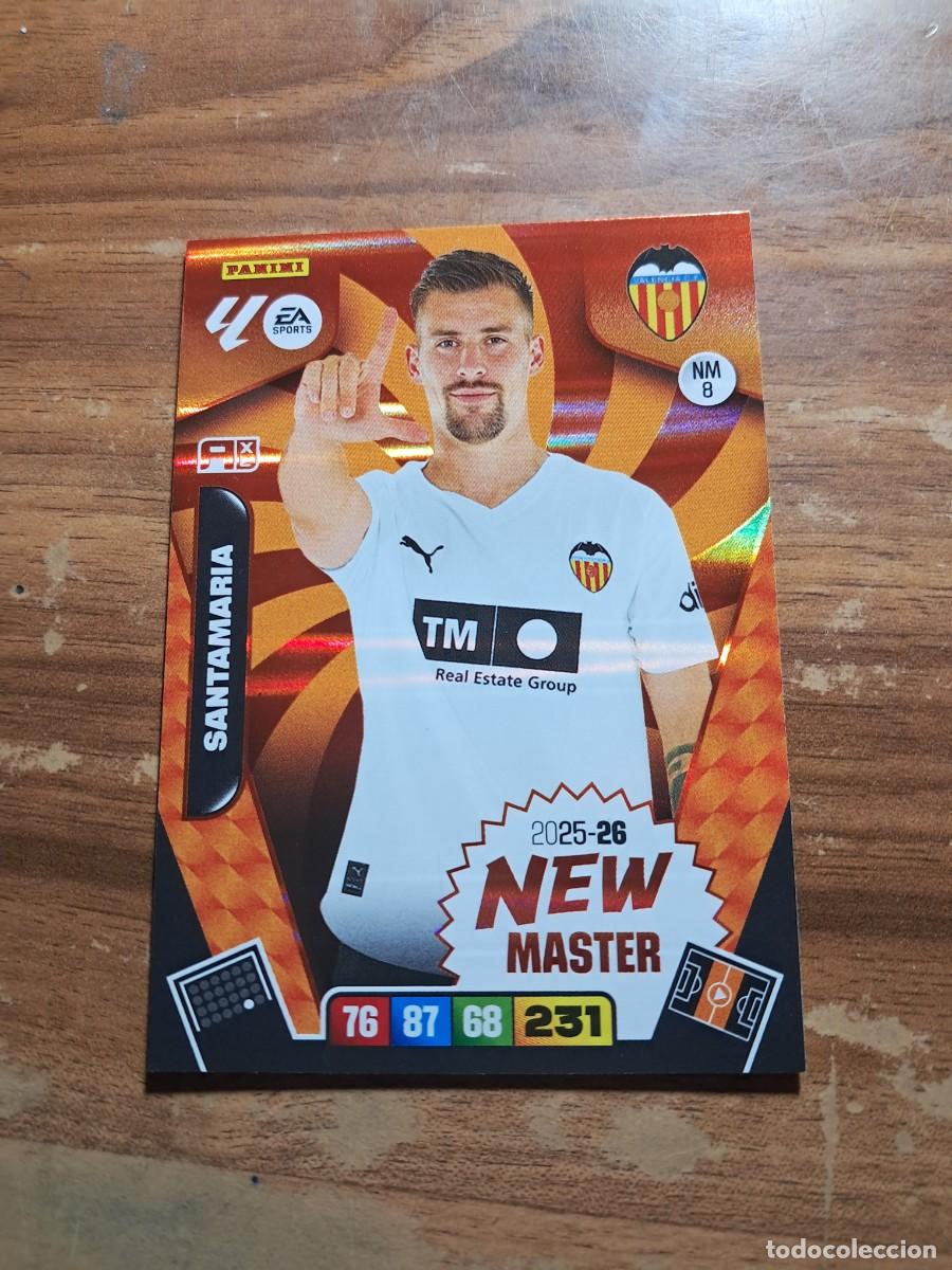 Cromos de F&uacute;tbol: CARD ADRENALYN TEMPORADA 25/26: NEW MASTER SANTAMARIA, N&deg; NM8