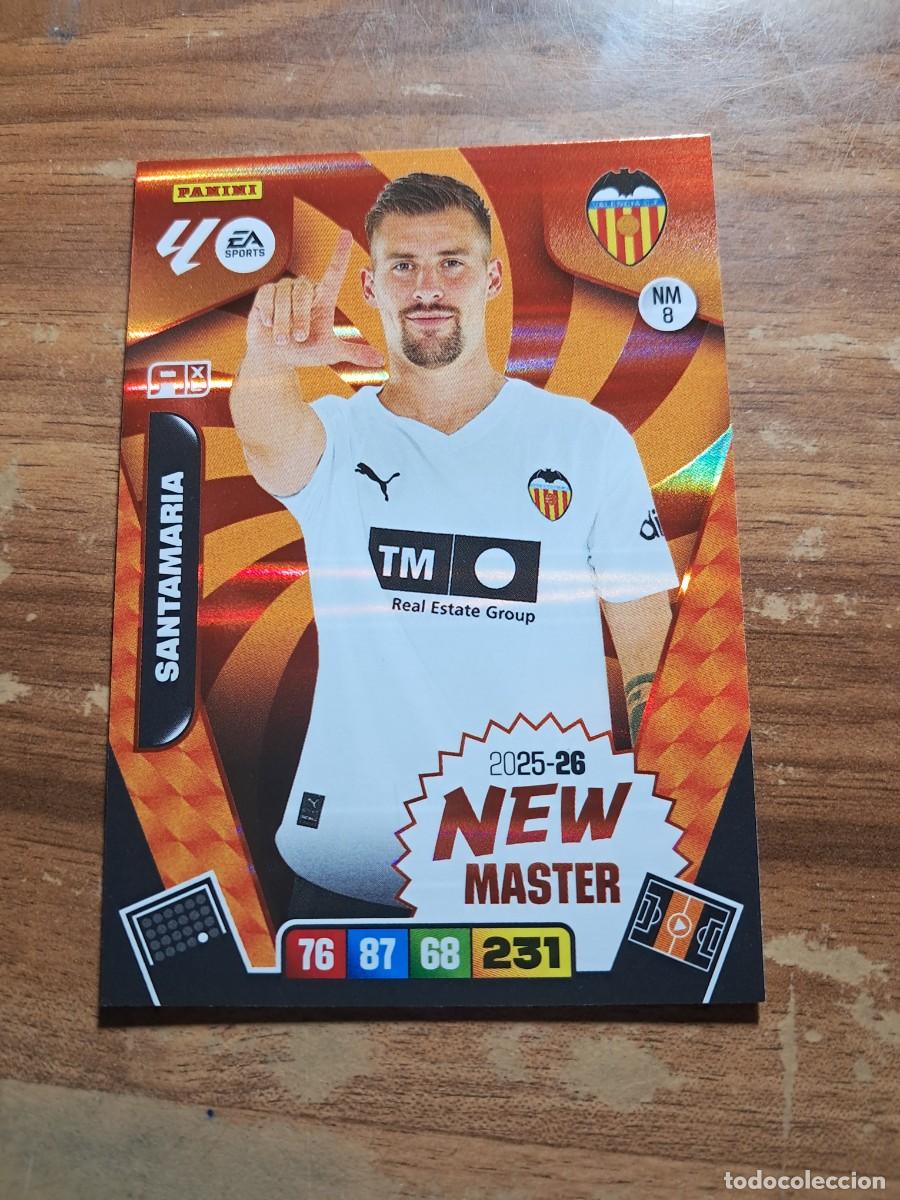 Cromos de F&uacute;tbol: CARD ADRENALYN TEMPORADA 25/26: NEW MASTER SANTAMARIA, N&deg; NM8