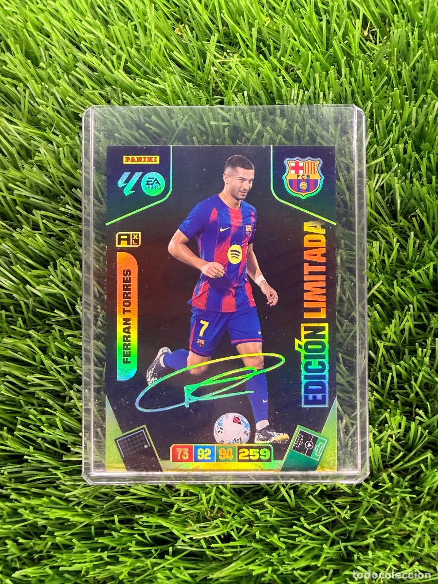Cromos de F&uacute;tbol: Ferran Torres Edici&oacute;n Limitada Firmada FC Barcelona Adrenalyn XL 25 26