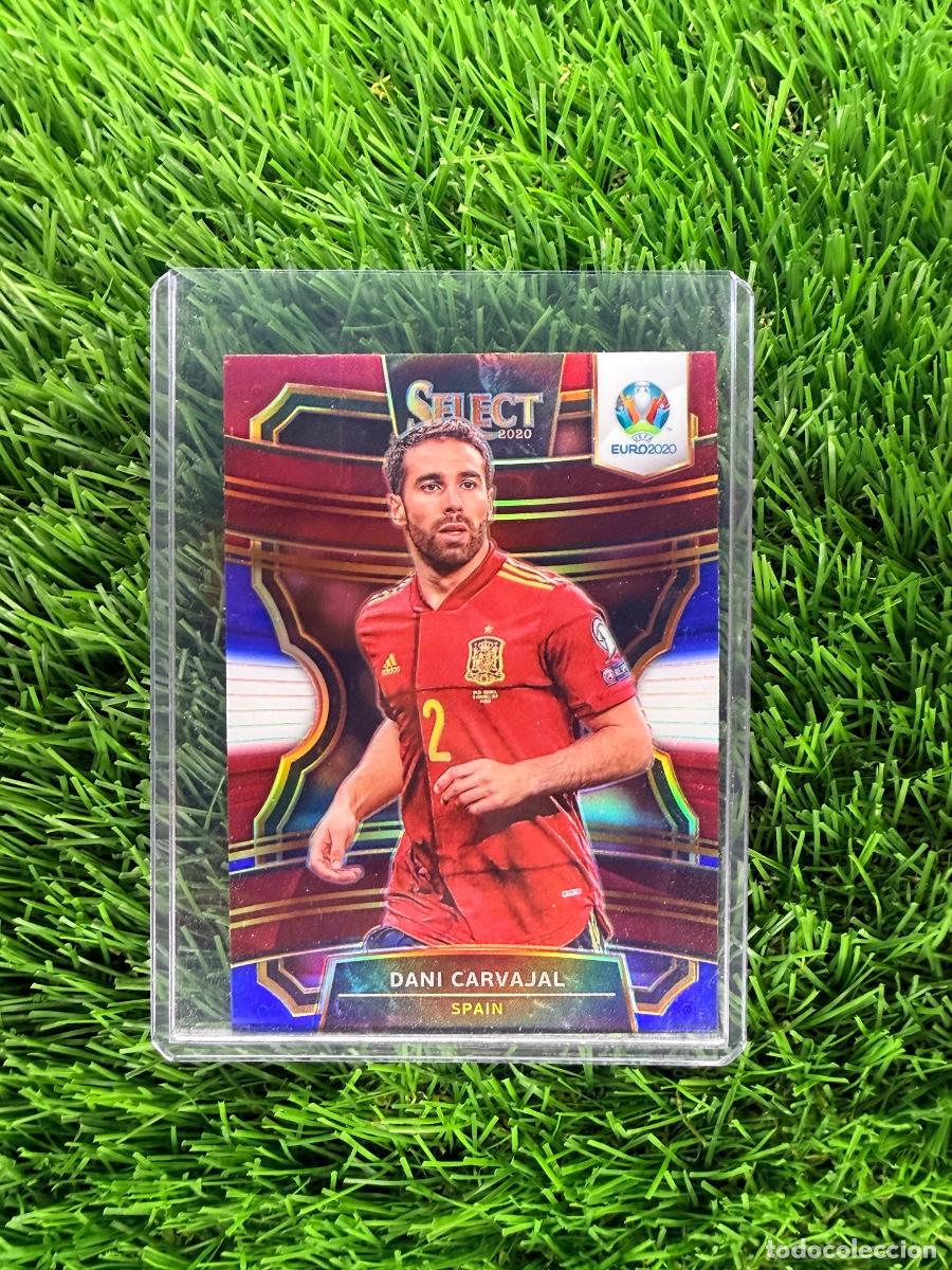Cromos de F&uacute;tbol: N&ordm; 34 Dani Carvajal Base Terrace Tri-Color Espa&ntilde;a Select Euro 2020 Preview