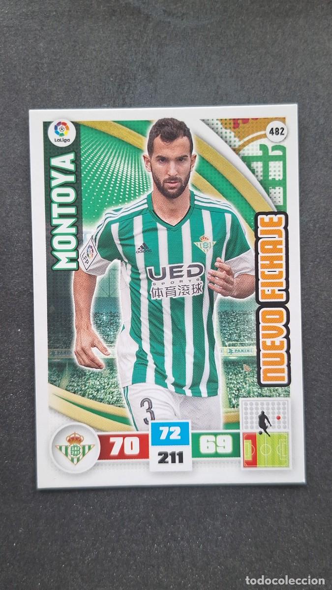 Cromos de F&uacute;tbol: L1 MONTOYA REAL BETIS BALOMPIE 482 NUEVO FICHAJE PANINI ADRENALYN XL LIGA 2015/16 15 16