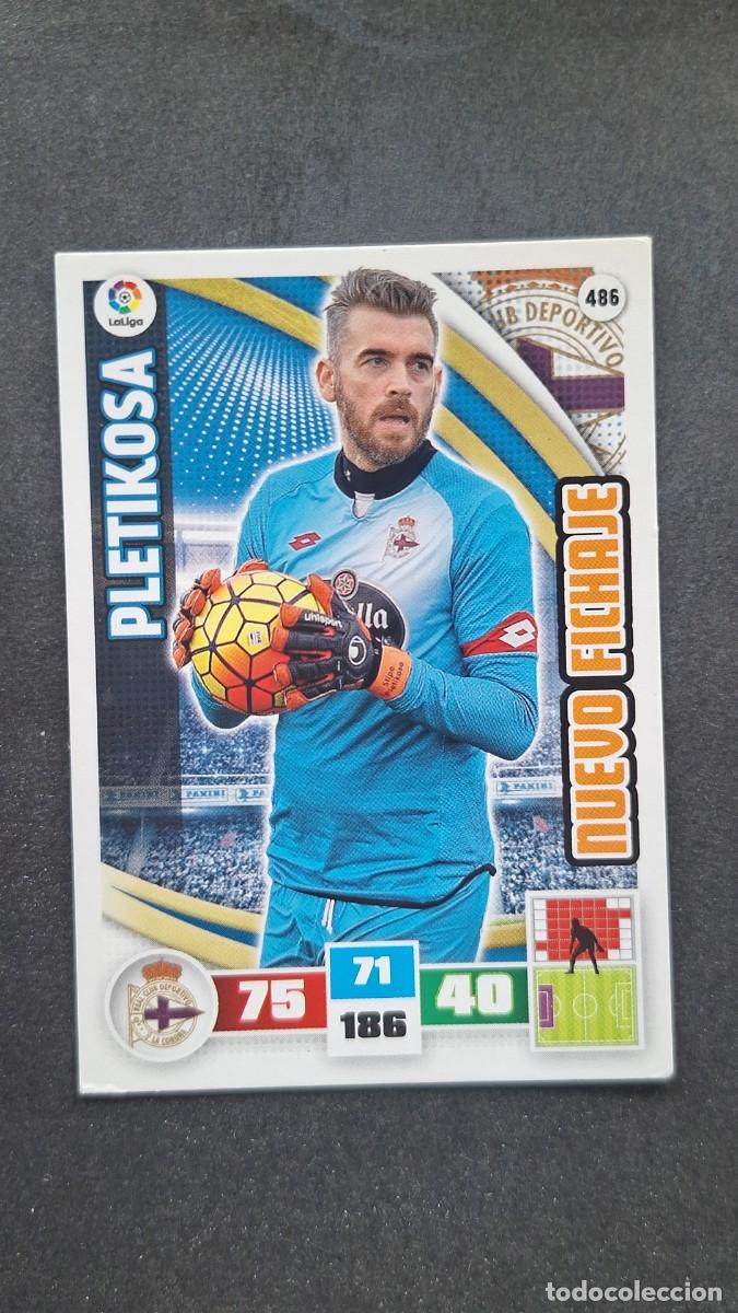 Cromos de F&uacute;tbol: L1 PLETIKOSA DEPORTIVO DE LA CORU&Ntilde;A 486 NUEVO FICHAJE PANINI ADRENALYN XL LIGA 2015/16 15 16