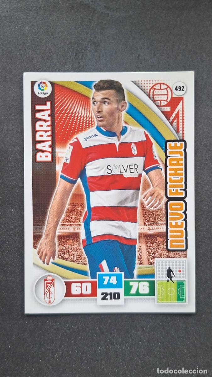Cromos de F&uacute;tbol: L1 BARRAL GRANADA C. F. 492 NUEVO FICHAJE PANINI ADRENALYN XL LIGA 2015/16 15 16