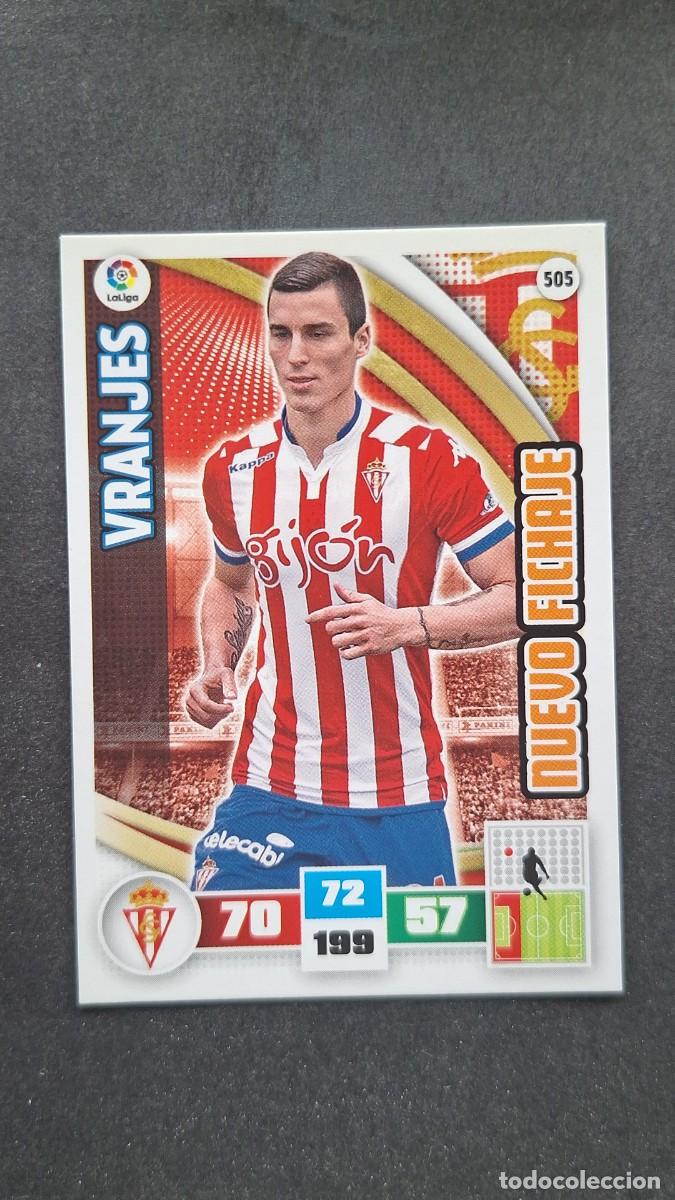 Cromos de F&uacute;tbol: L1 VRANJES SPORTING DE GIJON 505 NUEVO FICHAJE PANINI ADRENALYN XL LIGA 2015/16 15 16