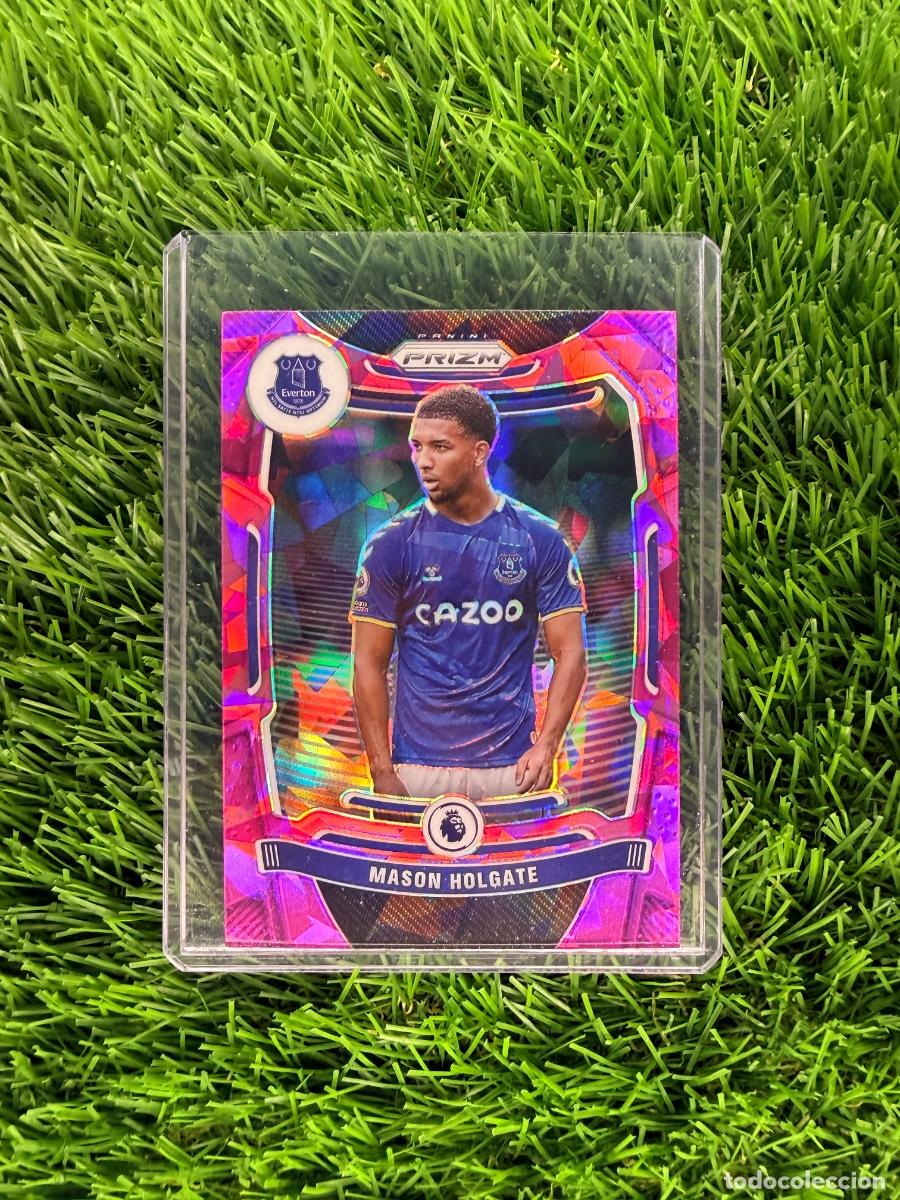 Cromos de F&uacute;tbol: N&ordm; 96 Mason Holgate Pink Ice Everton Panini Prizm Premier League 21 22