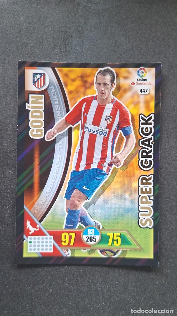 Cromos de F&uacute;tbol: L1 GODIN ATLETICO DE MADRID 447 SUPER CRACK PANINI ADRENALYN XL LIGA 2016/17 16 17