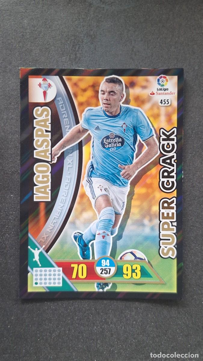 Cromos de F&uacute;tbol: L1 IAGO ASPAS CELTA DE VIGO 455 SUPER CRACK PANINI ADRENALYN XL LIGA 2016/17 16 17
