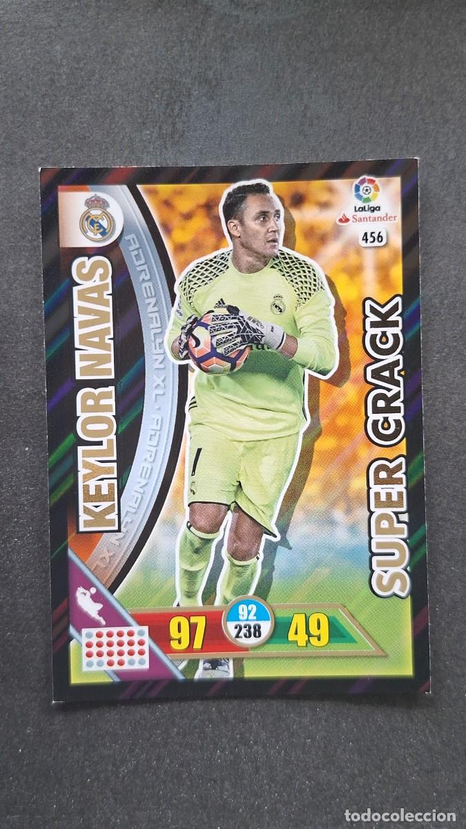 Cromos de F&uacute;tbol: L1 KEYLOR NAVAS REAL MADRID 456 SUPER CRACK PANINI ADRENALYN XL LIGA 2016/17 16 17