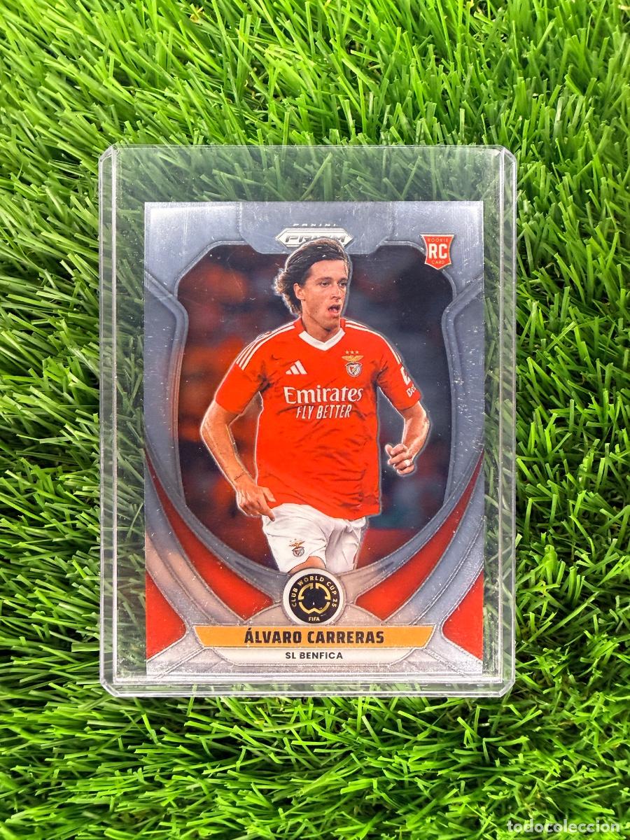 Cromos de F&uacute;tbol: N&ordm; 182 &Aacute;lvaro Carreras SL Benfica Panini Prizm Mundial Clubes 2025