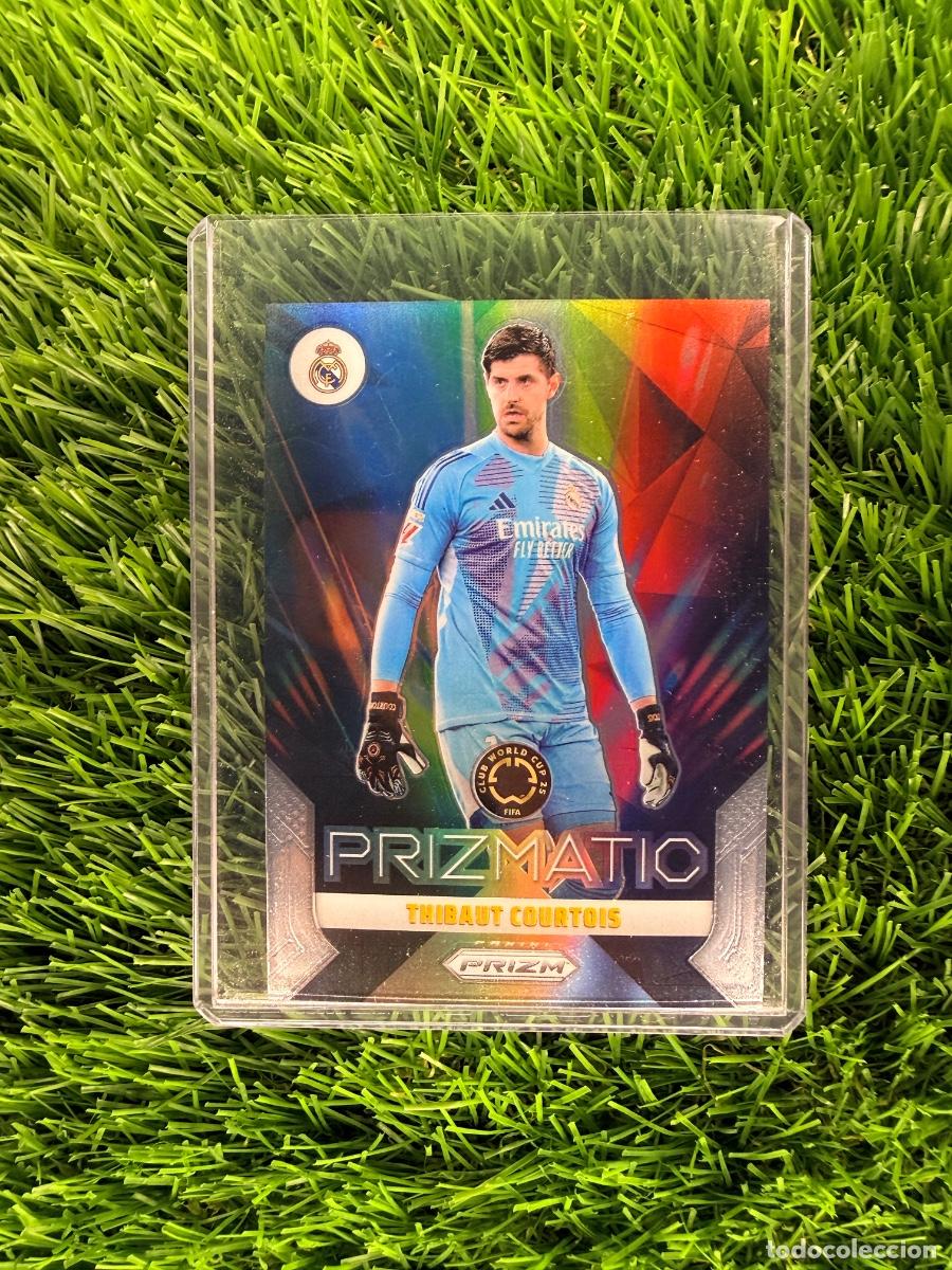 Cromos de F&uacute;tbol: N&ordm; 25 Thibaut Courtois Prizmatic Real Madrid CF Panini Prizm Mundial Clubes 2025
