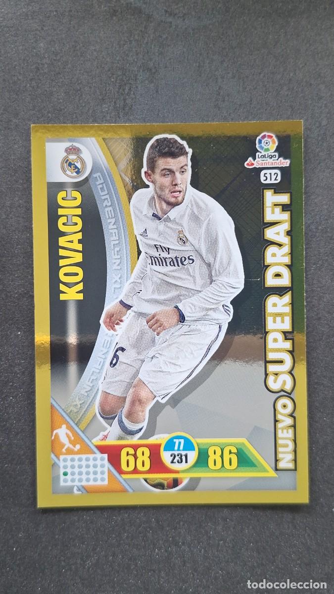 Cromos de F&uacute;tbol: L1 KOVACIC REAL MADRID 512 NUEVO SUPER DRAFT PANINI ADRENALYN XL LIGA 2016/17 16 17