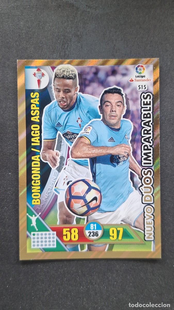 Cromos de F&uacute;tbol: L1 BONGONDA - ASPAS CELTA DE VIGO 515 NUEVO DUOS IMPARABLES PANINI ADRENALYN XL LIGA 2016/17 16 17