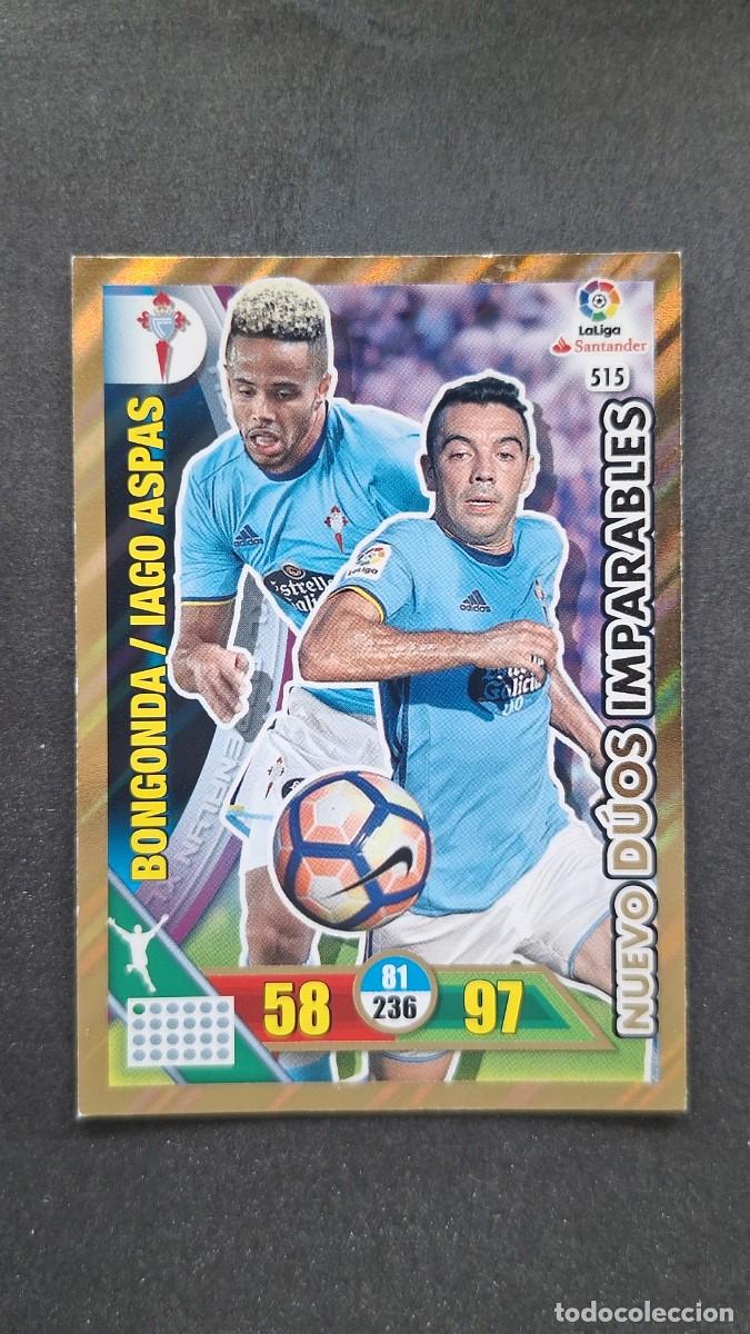 Cromos de F&uacute;tbol: L1 BONGONDA - ASPAS CELTA DE VIGO 515 NUEVO DUOS IMPARABLES PANINI ADRENALYN XL LIGA 2016/17 16 17