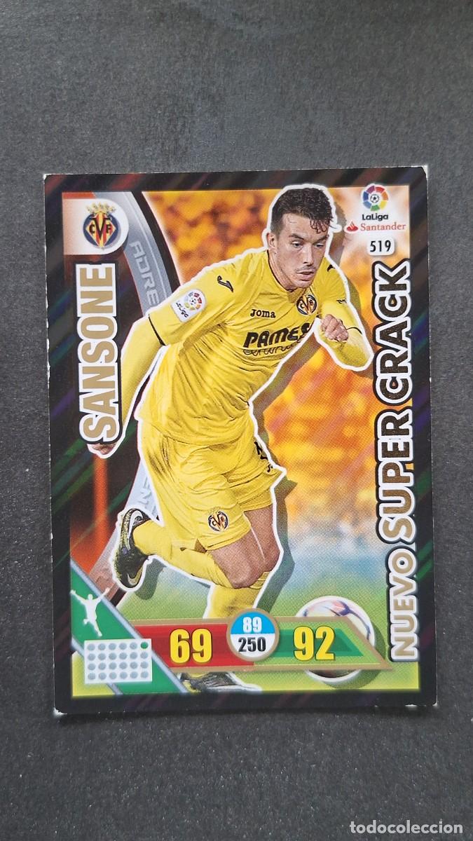 Cromos de F&uacute;tbol: L1 SANSONE VILLARREAL C. F. 519 NUEVO SUPER CRACK PANINI ADRENALYN XL LIGA 2016/17 16 17