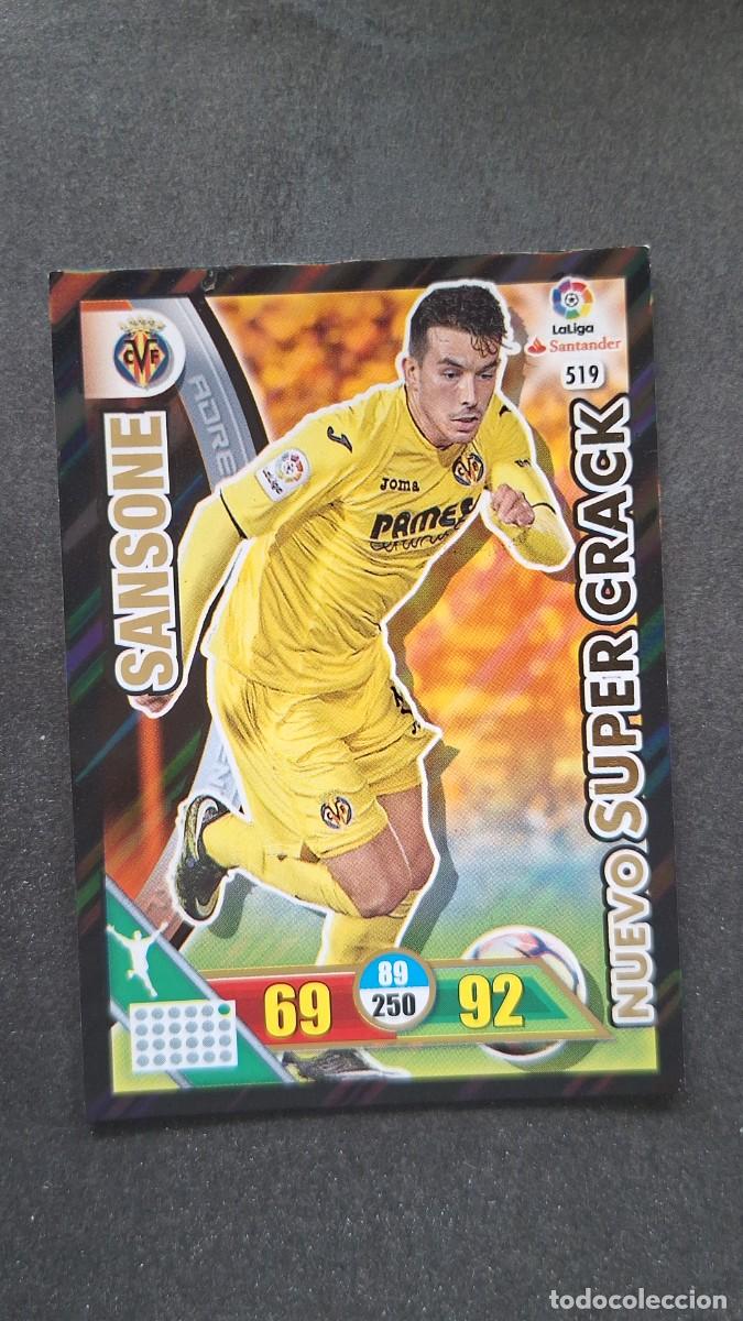 Cromos de F&uacute;tbol: L1 SANSONE VILLARREAL C. F. 519 NUEVO SUPER CRACK PANINI ADRENALYN XL LIGA 2016/17 16 17