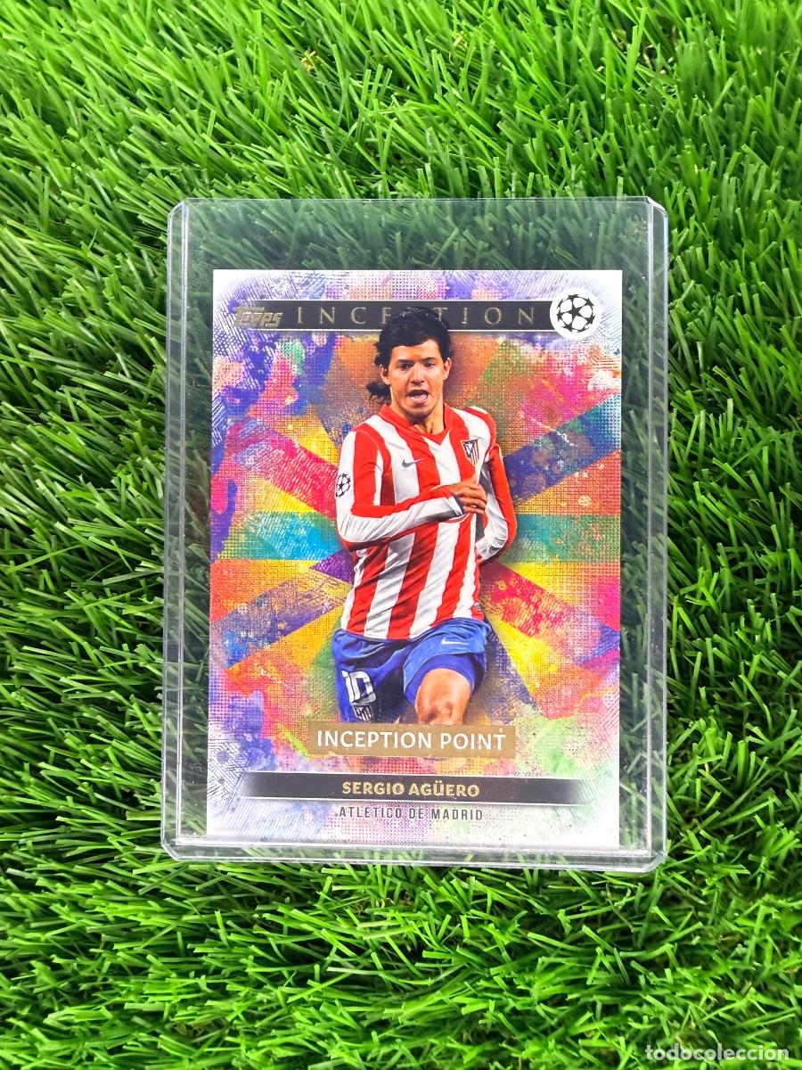 Cromos de F&uacute;tbol: N&ordm; 89 Sergio Ag&uuml;ero Inception Point Atl&eacute;tico de Madrid Topps Inception 24 25