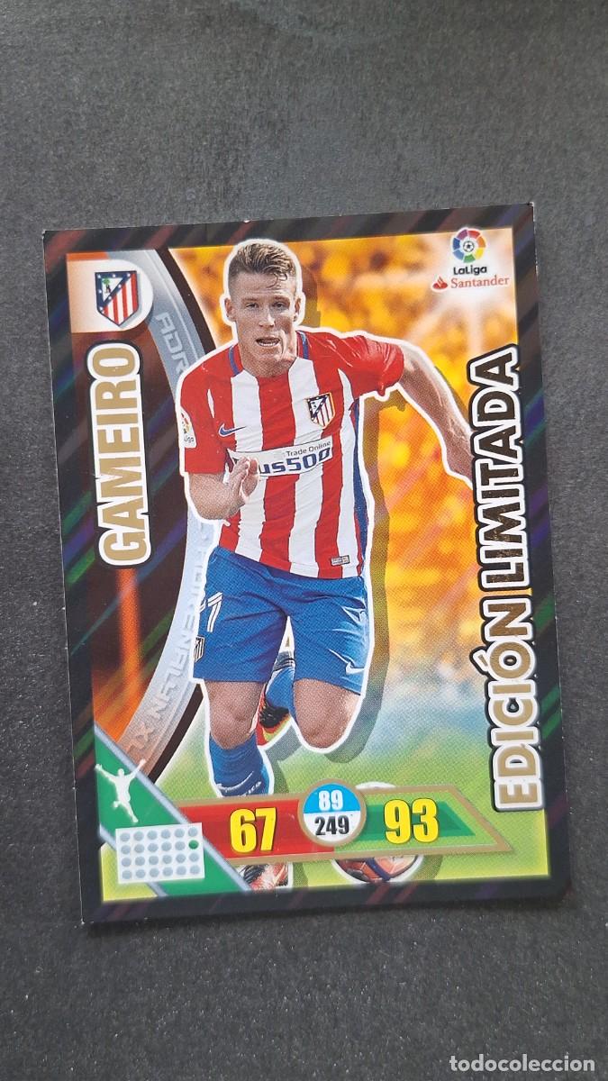 Cromos de F&uacute;tbol: L1 GAMEIRO ATLETICO DE MADRID EDICION LIMITADA PANINI ADRENALYN XL LIGA 2016/17 16 17