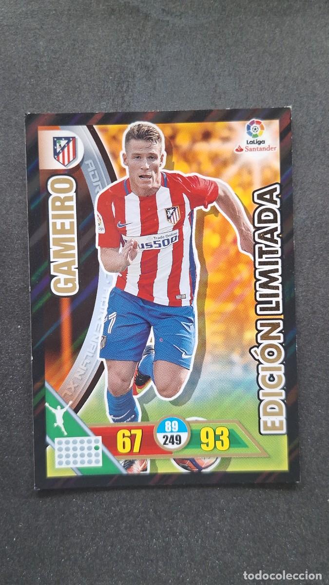 Cromos de F&uacute;tbol: L1 GAMEIRO ATLETICO DE MADRID EDICION LIMITADA PANINI ADRENALYN XL LIGA 2016/17 16 17