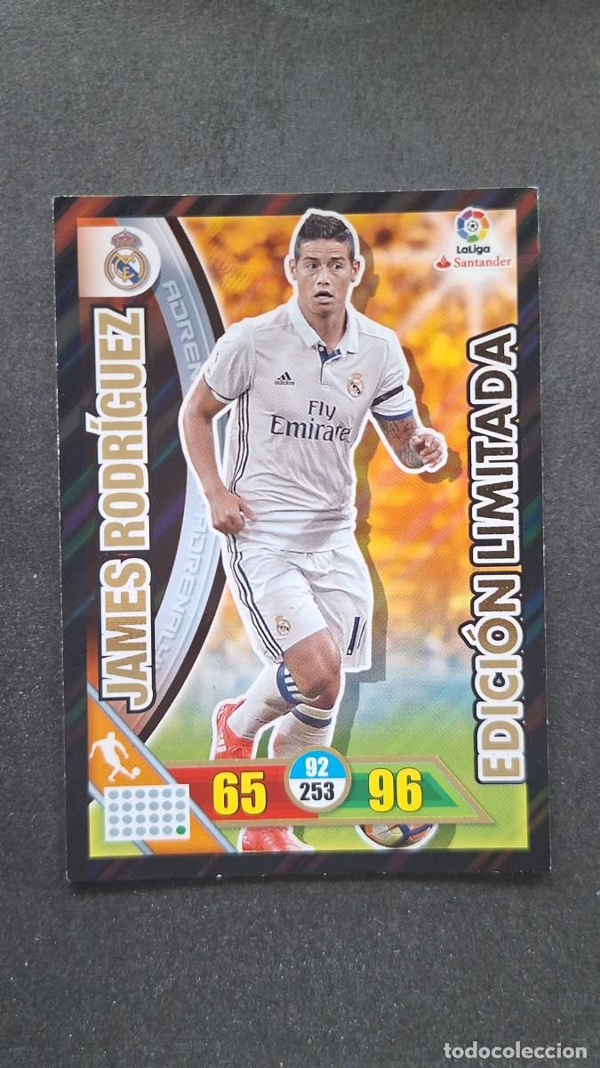 Cromos de F&uacute;tbol: L1 JAMES RODRIGUEZ REAL MADRID EDICION LIMITADA PANINI ADRENALYN XL LIGA 2016/17 16 17