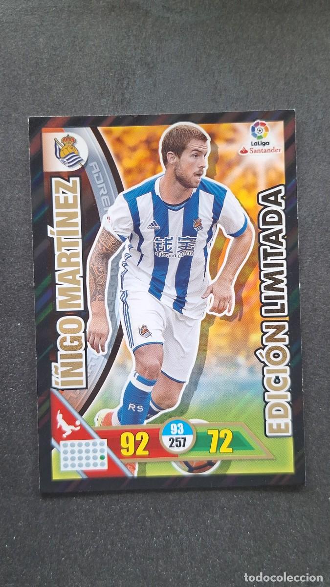 Cromos de F&uacute;tbol: L1 I&Ntilde;IGO MARTINEZ REAL SOCIEDAD EDICION LIMITADA PANINI ADRENALYN XL LIGA 2016/17 16 17