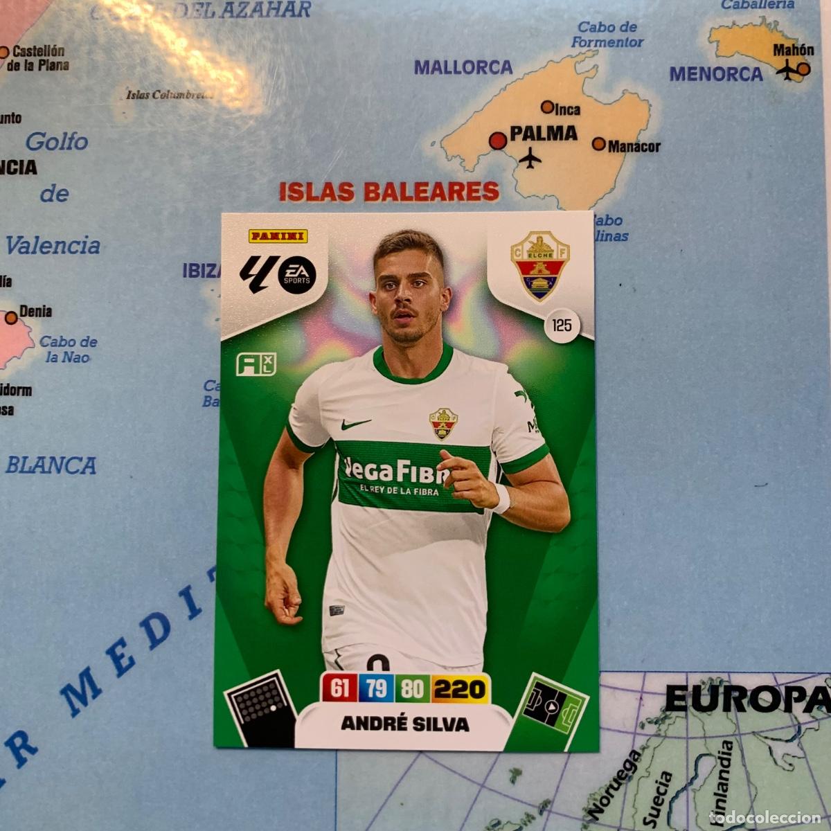 Cartes &agrave; collectionner de Football: Andr&eacute; Silva n&uacute;mero 125 Del Elche cromo adrenalyn XL 25-26 2025-2026