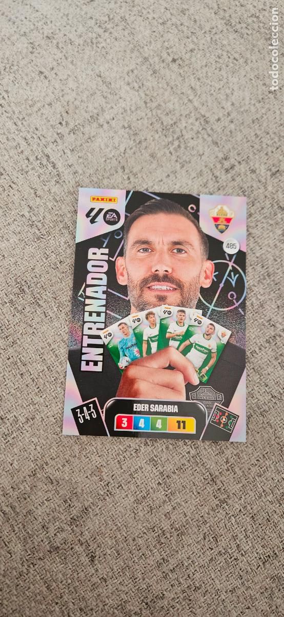 Football Stickers: entranador adrenalyn 485 sarabia elche 2025 2026 25 26 trading card