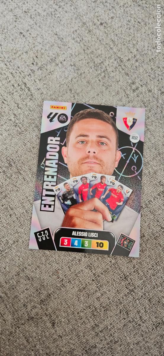 Football Stickers: entranador adrenalyn 492 lisci osasuna 2025 2026 25 26 trading card