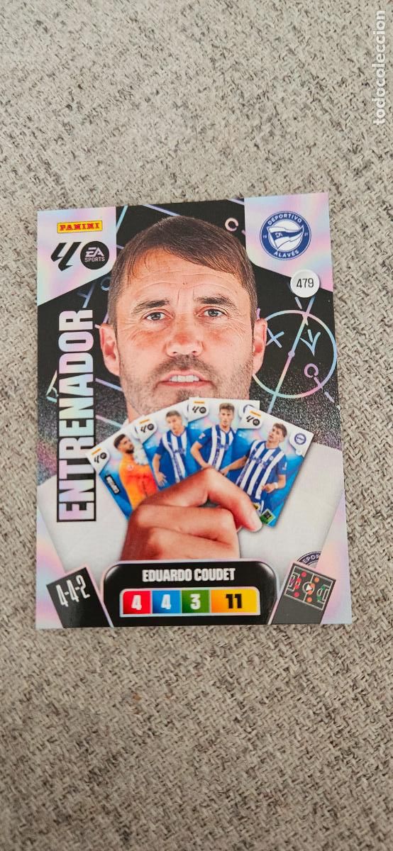 Football Stickers: entranador 479 coudet alaves adrenalyn 2025 2026 25 26 trading card